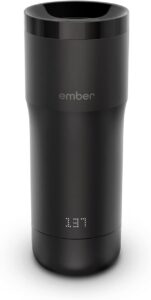 Coffee lovers dream gift idea-Ember Temperature Control Travel Mug, 12 Ounce, 2-hr Battery Life, Black
